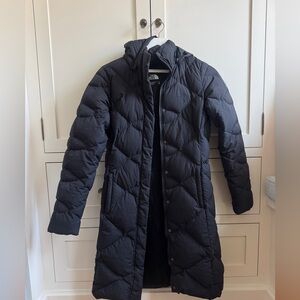 North Face black parka puffer down